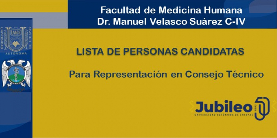 Lista de personas candidatas a consejo Técnico 2025