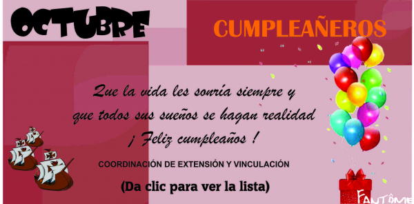 Cumpleañeros Octubre